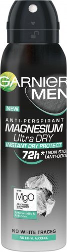 GARNIER - MEN - ANTI-PERSPIRANT MAGNESIUM ULTRA DRY - Anti-perspirant spray for men