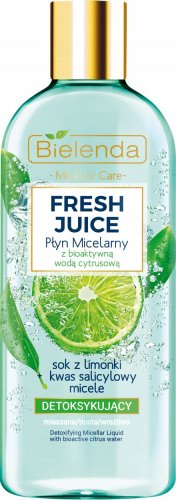 Bielenda - Fresh Juice - Detoxifing Micellar Liquid with Bioactive Citrus Water - Detoksykujący płyn micelarny z bioaktywną wodą cytrusową - 500 ml 