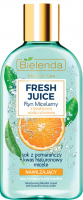 Bielenda - Fresh Juice - Moisturizing Micellar Liquid with Bioactive Citrus Water - Nawilżający płyn micelarny z bioaktywną wodą cytrusową - 100 ml  