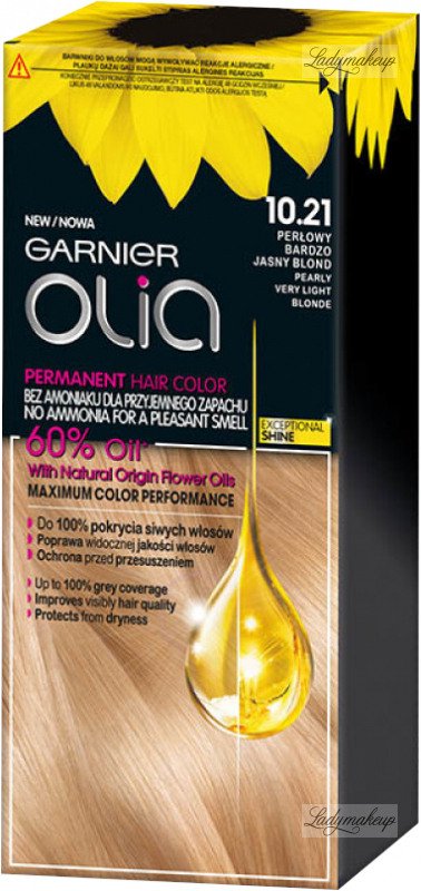 angre lustre forbruger GARNIER - OLIA PERMANENT HAIR COLOR - 10.21 PEARLY VERY LIGHT BLONDE - Hair  dye - Permanent hair color - Pearly