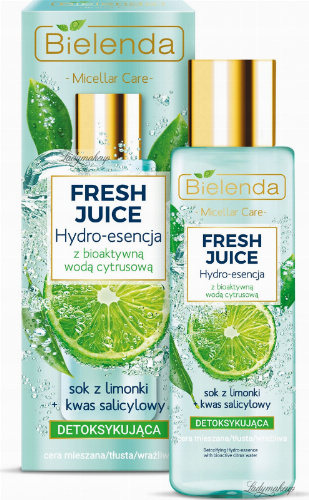 Bielenda - Fresh Juice - Detoxifying Hydro-Essence with Bioactive Citrus Water - Nawilżająca hydro-esencja z bioaktywną wodą cytrusową - 110 ml