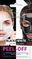 Bielenda - Carbo Detox - Black & White - Cleansing Peel-Off Mask for Her and Him - Oczyszczające maski węglowe - Biała & Czarna - Dla Niej i dla Niego - 2x6g