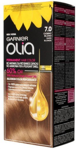 GARNIER- OLIA PERMANENT HAIR COLOR - 7.0 DARK BLONDE - Hair dye - Permanent hair color - Dark blond