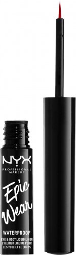NYX Professional Makeup - Epic Wear - Waterproof Eye & Body Liquid Liner - Wodoodporny liner do oczu i ciała - RED