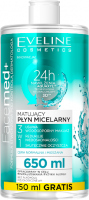 Eveline Cosmetics - FaceMed + Matujący płyn micelarny 3w1 do cery normalnej, mieszanej i tłustej - 650ml