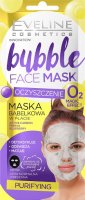 Eveline Cosmetics- Bubble - Sheet face mask - Purifying - Bubble mask in a sheet with activated carbon - Cleansing