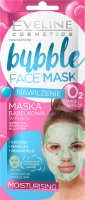 Eveline Cosmetics - Bubble - Sheet face mask - Moisturizing - Bubble mask in a patch with green tea - Moisturizing