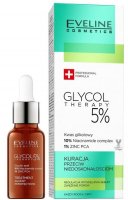 Eveline Cosmetics - GLYCOL THERAPY 5% - Treatment Against Imperfections - Kuracja przeciw niedoskonałościom - 18 ml