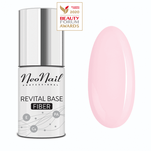 NeoNail - REVITAL BASE FIBER - Wzmacniająca baza do paznokci - 7,2 ml - 7650-7 ROSY BLUSH