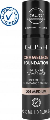 GOSH - CAMELEON FOUNDATION - Podkład adaptujący się do skóry - 30 ml - 004 MEDIUM