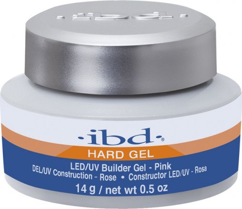 Ibd - Hard Gel - LED/UV Builder Gel - Żel budujący - 14 g - PINK