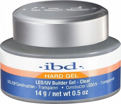 Ibd - Hard Gel - LED/UV Builder Gel - Żel budujący - 14 g - CLEAR