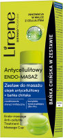 Lirene - ANTYCELLULITOWY ENDO-MASAŻ - Zestaw do masażu z olejkiem antycellulitowym i bańką chińską