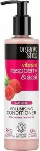 ORGANIC SHOP - Natural Volumising Conditioner- Vibrant Raspberry & Acai - Hair conditioner for increasing volume - Raspberry and blueberries - 280 ml