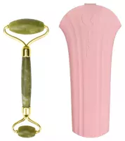 Lash Brow - Jade roller / face massager - Premium Green + SILICONE COVER