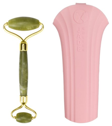 Lash Brow - Jade roller / face massager - Premium Green + SILICONE COVER