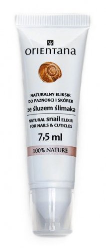 ORIENTANA - Natural Snail Elixir - Naturalny eliksir do paznokci i skórek ze śluzem ślimaka - 7,5 ml