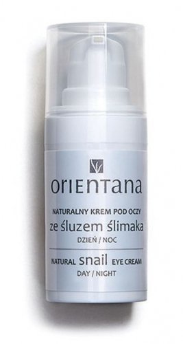 ORIENTANA - NATURAL SNAIL EYE CREAM - Naturalny krem pod oczy ze śluzem ślimaka - Dzień & Noc - 15 ml