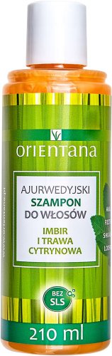 ORIENTANA - AYURVEDIC HAIR SHAMPOO - GINGER & LEMONGRASS - Ajurwedyjski szampon do włosów - Imbir i trawa cytrynowa - 210 ml