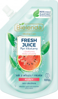 Bielenda - Micellar Care - Fresh Juice - Kojący płyn micelarny do cery odwodnionej - Arbuz - WKŁAD - 45 ml