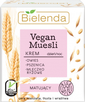 Bielenda - Vegan Muesli Cream - Matujący krem do twarzy - Dzień/Noc - 50 ml