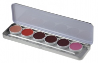 Kryolan - Lip Rouge Palette - Paleta 6 szminek do ust 1207