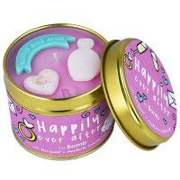 Bomb Cosmetics - Happily Ever After Tinned Candle - Hand-made scented candle with essential oils - I LONG AND HAPPY LIVING
