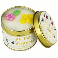 Bomb Cosmetics - Uh Huh Honey Tinned Candle - Hand-made scented candle with essential oils - HONEY