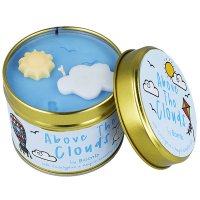 Bomb Cosmetics - Above The Clouds Tinned Candle - Hand-made scented candle with essential oils - ABOVE CLOUDS