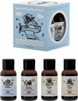 YOPE - Travel Size Set - Travel kit for body and hair care - Shampoo and Conditioner Oat Milk + Yunnan Shower Gel + Verbena Balm - 4x40 ml