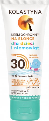 KOLASTYNA - Krem ochronny na słońce dla dzieci i niemowląt - SPF30 - 75 ml